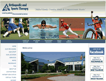 Tablet Screenshot of orthosportstherapy.com